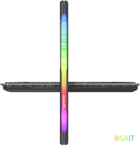 Память DDR4 2x32GB 3200MHz Patriot PVSR464G320C8K Viper Steel RGB RTL Gaming PC4-25600 CL18 DIMM 288-pin 1.35В dual rank с радиатором Ret