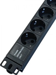 Блок распределения питания NTSS NTSS-PDU-DA2037 гор.размещ. 9xSchuko базовые 16A клеммная колодка