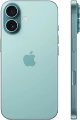Смартфон Apple A3287 iPhone 16 128Gb бирюзовый моноблок 3G 4G 1Sim 6.1" 1179x2556 iOS 18 48Mpix 802.11 a/b/g/n/ac/ax/be NFC GPS Protect
