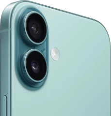 Смартфон Apple A3287 iPhone 16 128Gb бирюзовый моноблок 3G 4G 1Sim 6.1" 1179x2556 iOS 18 48Mpix 802.11 a/b/g/n/ac/ax/be NFC GPS Protect