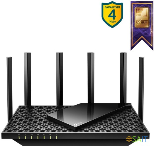 Роутер беспроводной TP-Link Archer AX73 AX5400 10/100/1000BASE-TX черный