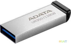 Флеш Диск A-Data 128GB UR350 UR350-128G-RSR/BK USB3.2 серебристый/черный