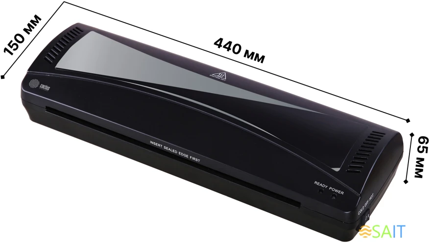 Ламинатор Cactus CS-LAB-M5 черный A3 (80-125мкм) 25см/мин (2вал.) хол.лам. лам.фото