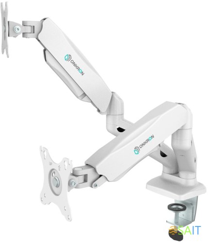 Кронштейн для мониторов Onkron G160W белый 13"-32" макс.16кг настольный поворот и наклон верт.перемещ.
