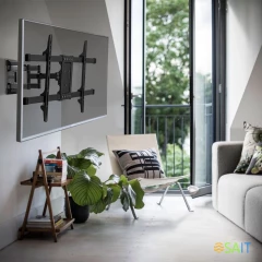Кронштейн для телевизора Kromax CORBEL-10 титан 22"-75" макс.32кг настенный поворот и наклон