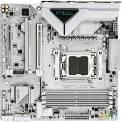 Материнская плата Gigabyte B850M EAGLE WF6E ICE Socket AM5 AMD B850 4xDDR5 mATX AC`97 8ch(7.1) 2.5Gg RAID+HDMI+DP