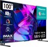 Телевизор QLED Hisense 100" 100U7KQ темно-серый 4K Ultra HD 120Hz DVB-T DVB-T2 DVB-C DVB-S DVB-S2 USB WiFi Smart TV