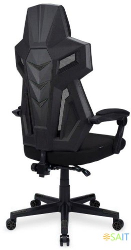 Кресло игровое Оклик 111G черный сиденье черный сетка/ткань с подголов. крестов. пластик черный