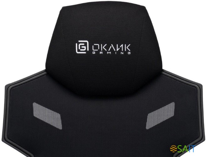 Кресло игровое Оклик 111G черный сиденье черный сетка/ткань с подголов. крестов. пластик черный