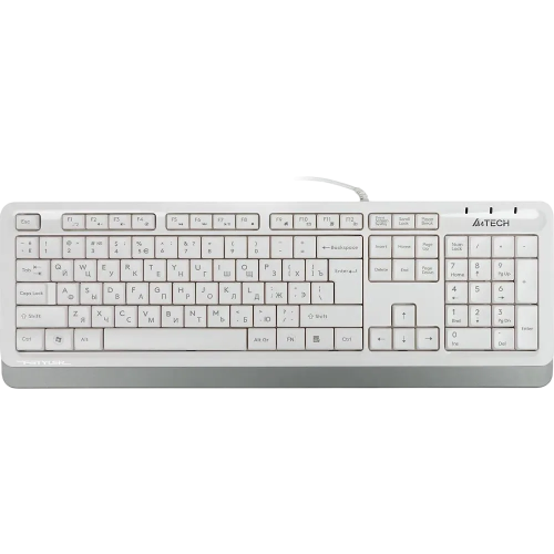 Клавиатура A4Tech FK10 белый/серый USB (FK10 WHITE) каб.:1.5м A4Tech FK10 WHITE