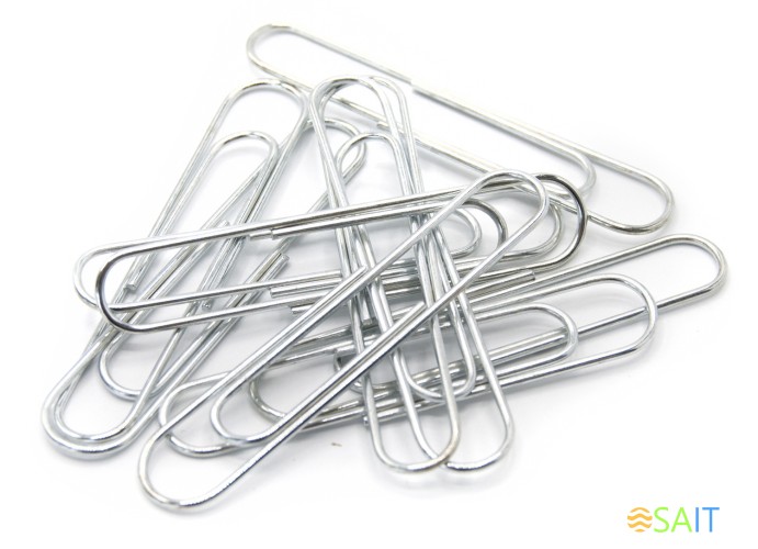 Скрепки Silwerhof никель 50мм (упак.:50шт) картонная коробка