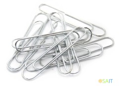 Скрепки Silwerhof никель 50мм (упак.:50шт) картонная коробка