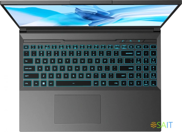 Ноутбук Maibenben X16A-R77445 Ryzen 7 7435H 16Gb SSD512Gb NVIDIA GeForce RTX4050 6Gb 16" IPS FHD+ (1920x1200) Linux grey WiFi BT Cam 4100mAh (X16A-R77445FFSLGRE0)