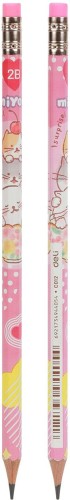 Карандаш ч/г Deli MiYou EC012-2B 2B шестигран. карт.кор. (12шт)