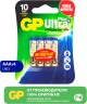 Батарея GP Ultra Plus Alkaline 24AUPNEW-2CR4 AAA (4шт) блистер