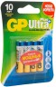 Батарея GP Ultra Plus Alkaline 24AUPNEW-2CR4 AAA (4шт) блистер