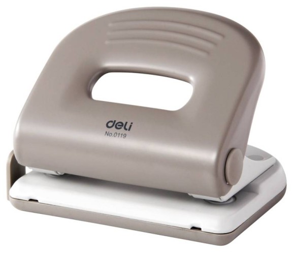 Дырокол Deli PRO E0119 макс.:25лист. металл ассорти отв.:2 с линейкой