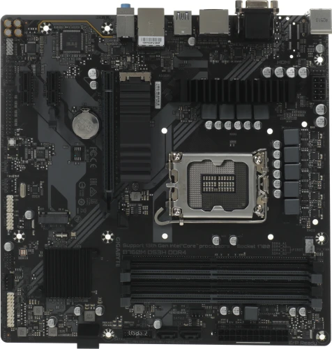 Материнская плата Gigabyte B760M DS3H DDR4 Soc-1700 Intel B760 4xDDR4 mATX AC`97 8ch(7.1) 2.5Gg RAID+VGA+HDMI+DP