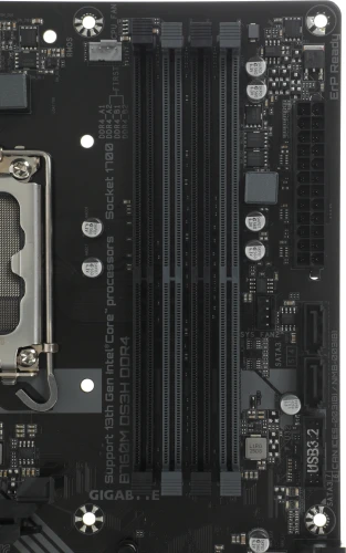 Материнская плата Gigabyte B760M DS3H DDR4 Soc-1700 Intel B760 4xDDR4 mATX AC`97 8ch(7.1) 2.5Gg RAID+VGA+HDMI+DP