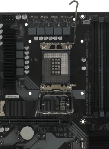 Материнская плата Gigabyte B760M DS3H DDR4 Soc-1700 Intel B760 4xDDR4 mATX AC`97 8ch(7.1) 2.5Gg RAID+VGA+HDMI+DP