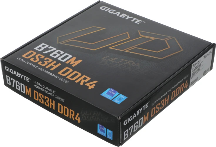 Материнская плата Gigabyte B760M DS3H DDR4 Soc-1700 Intel B760 4xDDR4 mATX AC`97 8ch(7.1) 2.5Gg RAID+VGA+HDMI+DP
