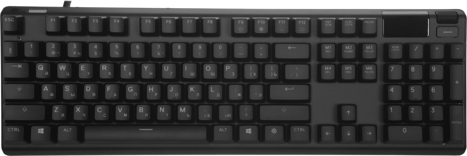 Клавиатура Steelseries Apex Pro механическая черный USB for gamer LED (подставка для запястий) (64626)