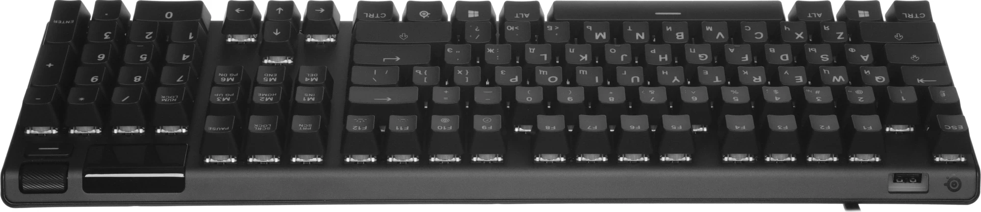 Клавиатура Steelseries Apex Pro механическая черный USB for gamer LED (подставка для запястий) (64626)