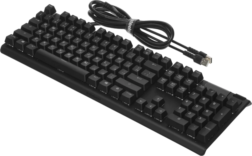 Клавиатура Steelseries Apex Pro механическая черный USB for gamer LED (подставка для запястий) (64626)
