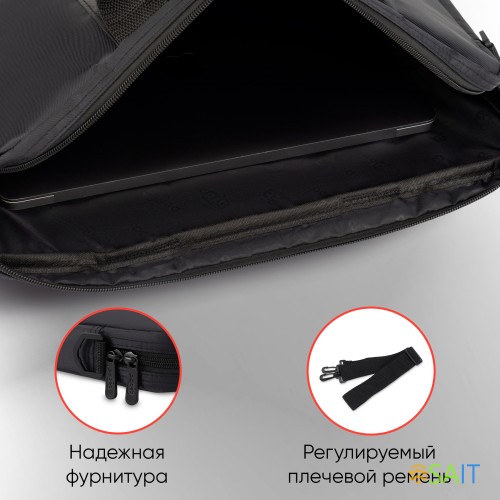 Сумка для ноутбука 15.6" PC Pet PCP-1003BK черный нейлон