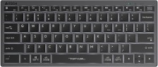 Клавиатура A4Tech Fstyler FX61 серый USB slim LED (FX61 GREY)