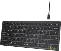 Клавиатура A4Tech Fstyler FX61 серый USB slim LED (FX61 GREY)