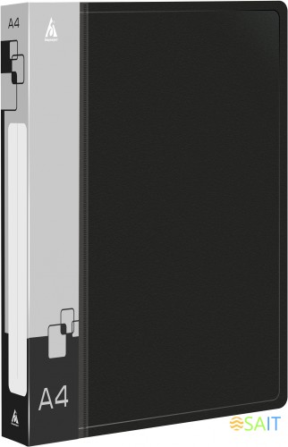 Папка на 2-х кольцах Бюрократ -0827/2R A4 пластик 0.7мм кор.27мм внутр. с вставкой ассорти