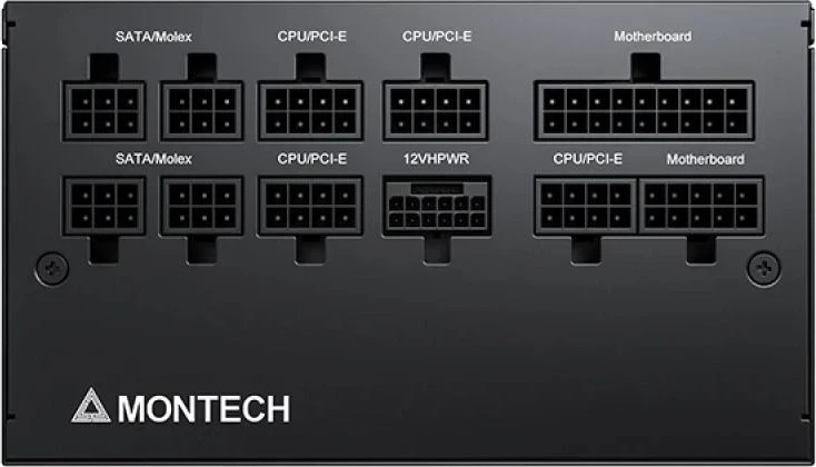 Блок питания Montech ATX 750W CENTURY GOLD G5 80+ gold (20+4pin) APFC 120mm fan 10xSATA Cab Manag RTL