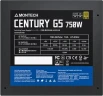 Блок питания Montech ATX 750W CENTURY GOLD G5 80+ gold (20+4pin) APFC 120mm fan 10xSATA Cab Manag RTL