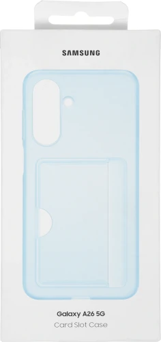 Чехол (клип-кейс) Samsung для Samsung Galaxy A26 Card Slot Case A26 голубой (EF-OA266TLEGRU)