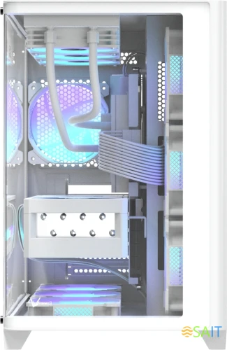 Корпус Formula Crystal U2 белый без БП ATX 1xUSB2.0 1xUSB3.0 1xUSB3.1 audio bott PSU