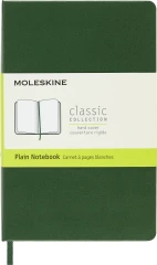 Блокнот Moleskine CLASSIC QP012K15 Pocket 90x140мм 192стр. нелинованный твердая обложка зеленый