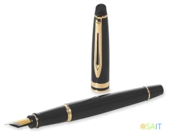 Ручка перьев. Waterman Expert 3 (CWS0951640) Black Laque GT F сталь подар.кор.