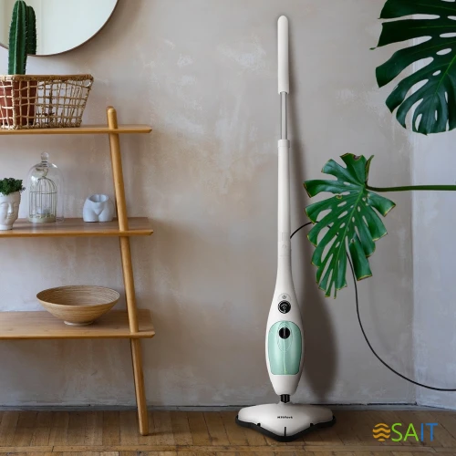 Швабра паровая Kitfort КТ-3920 1300Вт белый/голубой