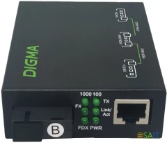 Медиаконвертер Digma DMC-1G53-20BL