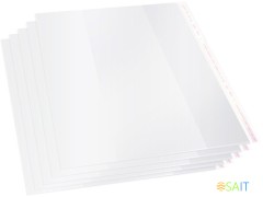 Обложка Silwerhof 382155 Монстрики для учебника с липк.сл. (набор 5шт) ПП 70мкм гладкая прозр. 280х450мм