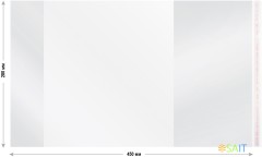 Обложка Silwerhof 382155 Монстрики для учебника с липк.сл. (набор 5шт) ПП 70мкм гладкая прозр. 280х450мм