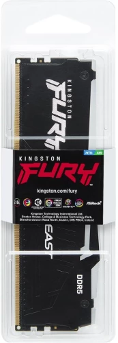 Память DDR5 8GB 5600MHz Kingston KF556C36BBEA-8 Fury Beast Black Expo RGB RTL Gaming PC5-44800 CL36 DIMM 288-pin 1.25В single rank с радиатором Ret