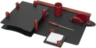 Настольный набор Good Sunrise 6HJ-1A (6 предметов) красное дерево МДФ/дерево черный/бордовый