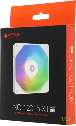 Вентилятор для корпуса ID-Cooling NO-12015-XT Snow ARGB 120х120x15 белый 4-pin 31дБ (NO-12015-XT ARGB SNOW) Ret