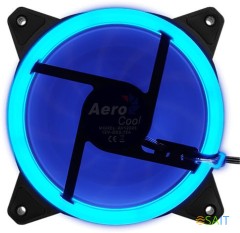 Вентилятор для корпуса Aerocool Rev LED 120х120 черный 3-pin 15дБ (REV BLUE 120) Ret