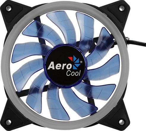 Вентилятор для корпуса Aerocool Rev LED 120х120 черный 3-pin 15дБ (REV BLUE 120) Ret