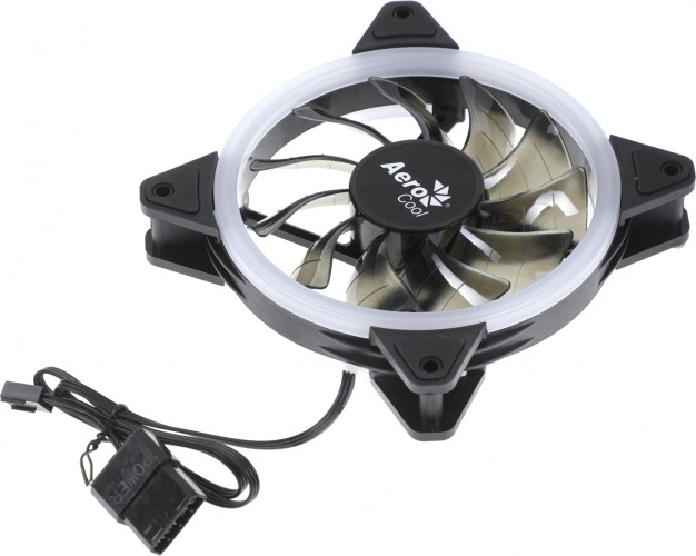 Вентилятор для корпуса Aerocool Rev LED 120х120 черный 3-pin 15дБ (REV BLUE 120) Ret