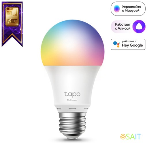 Умная лампа TP-Link Tapo L530E E27 8.7Вт 806lm Wi-Fi
