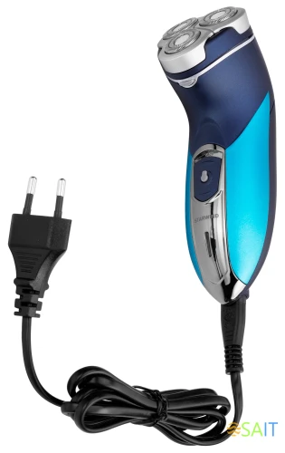 Бритва роторная Starwind SSH 1525 реж.эл.:3 питан.:аккум. голубой/черный